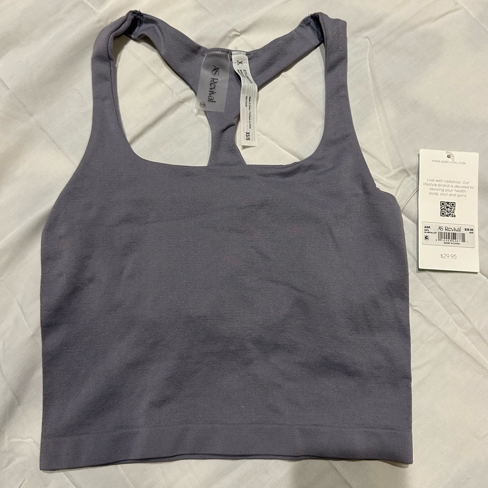 Altar'd State Dusty Purple Athletic Tank with Built in Bra
